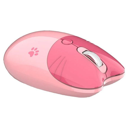 Cute Silent Wireless Bluetooth Mouse for Everyday Laptop Use in Pink - compact stylish pink silent-click mouse for quiet offices and home