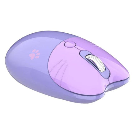 Cute Silent Wireless Bluetooth Mouse for Everyday Laptop Use in Pink - compact pink silent-click Bluetooth mouse with scroll wheel