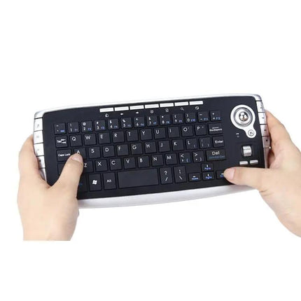 Compact Wireless Trackball Keyboard and Mouse Set for Computing