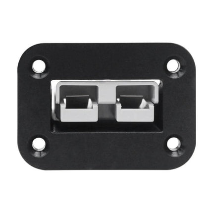 Anderson Plug Car Battery Connector Set For Charging - black flame-retardant PC housing panel mount connector for 12–24V charging systems