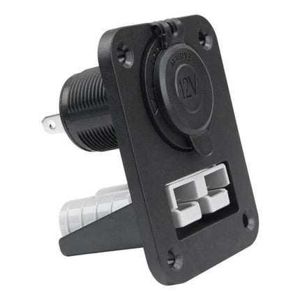 Andersen 12V USB Car Lighter Panel For Vehicle Use - compact 12–24V flame-retardant polycarbonate panel with dual USB ports, 4.8A output