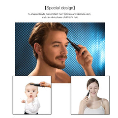 Dual Blade Electric Eyebrow and Body Hair Trimmer for Kids