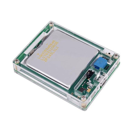 Schumann Resonance Pulse Generator for Daily Audio Enhancement compact clear-cased device with PCB, battery and pulse control for meditation and focus