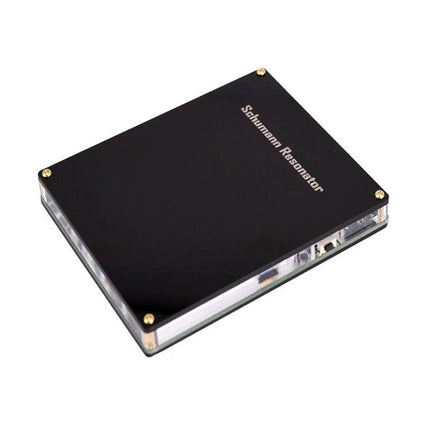 Schumann Resonator Device for Daily Relaxation and Wellness - sleek black tabletop unit for home and workspace relaxation