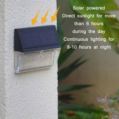 Lámpara de pared LED con forma de mariposa y sombra para jardín solar al aire libre