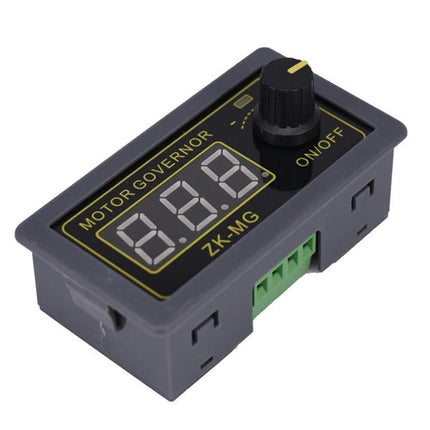 ZK-MG PWM DC Motor Speed Controller with Digital Display showing digital encoder knob and LED numeric screen for precise motor speed control