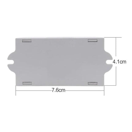 Microwave Radar Sensor for Indoor Human Motion Detection compact white module showing 7.6cm x 4.1cm dimensions for indoor motion-triggered lighting