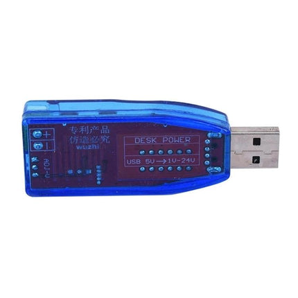 Adjustable USB Power Supply Regulator for Electronic Devices - blue USB adjustable voltage tester for DIY electronics