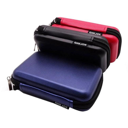 ChkJok EVA Hard Shell Bag for Mobile Hard Disk Protection in blue black and red, shockproof water-resistant EVA case