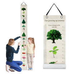 Botanical-Themed Removable Height Chart for Kids' Rooms