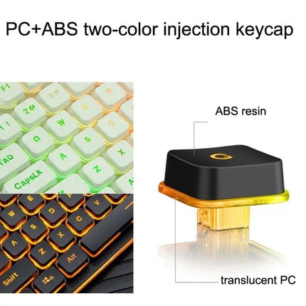 LANGTU L1 Backlit Wired Keyboard for Home Office Typing