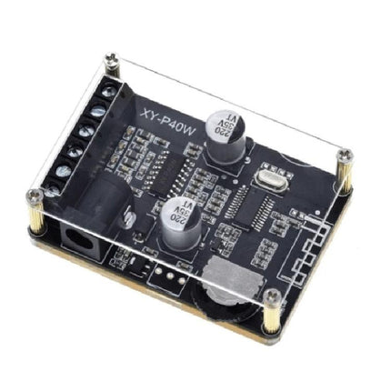 Bluetooth Stereo Amplifier for Home Audio Systems, 40W Output compact board with Bluetooth 5.0 for streaming to home speakers