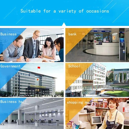 Sunreed Wired Numeric Keypad with 19 Keys for Easy Data Entry shown in business, bank, government, school, mall and retail use cases