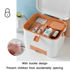 Secure Multi-Layer Medicine Organizer with Child Safety Lock