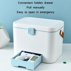 Secure Multi-Layer Medicine Organizer with Child Safety Lock