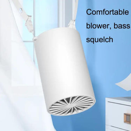 Portable Leafless Hanging Neck Fan White For Hands-Free Cooling
