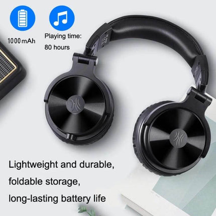 OneOdio Wireless Over Ear Headphones For Daily Commuting foldable lightweight headphones with 80hr playtime and clear mic
