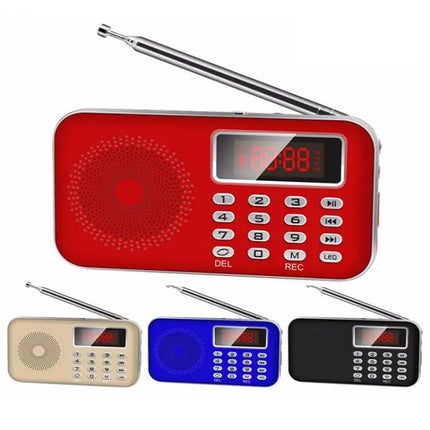 Compact Rechargeable Mini Radio with MP3 and FM/AM Support