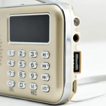 Compact Rechargeable Mini Radio with MP3 and FM/AM Support