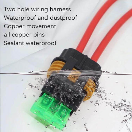 Car Slice Fuse Holder For Fuse Box 10 Pack Everyday Use - waterproof two-hole wiring harness with copper pins for 24V automotive fuses up to 30A