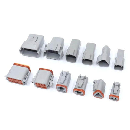 Car Waterproof Connector Set With Copper Contacts For Wiring 12V nylon housing weatherproof automotive electrical connector kit
