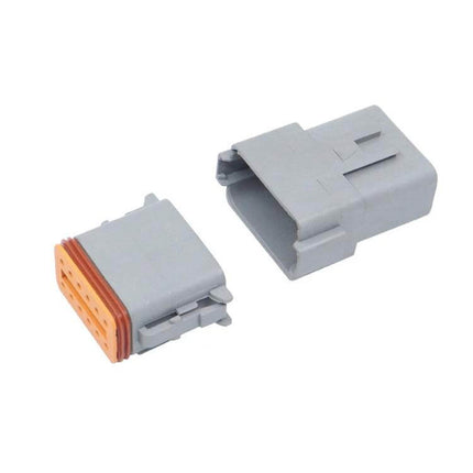 Car Waterproof Connector Set With Copper Contacts For Wiring gray nylon 12V waterproof plug with orange seal for automotive wiring