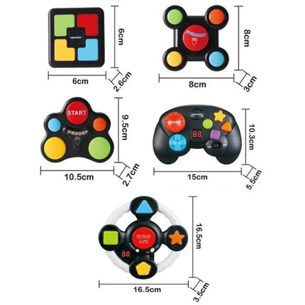 Children's Interactive Memory Training Game with Square Design – plastic kids memory toy with flashing lights, sounds and music for focus and recall