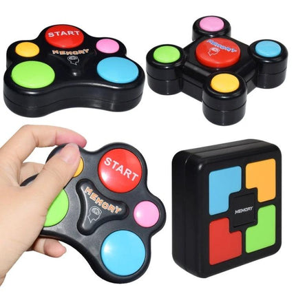 Children's Interactive Memory Training Game with Square Design - plastic flashing lights musical memory toy for kids practicing focus and recall
