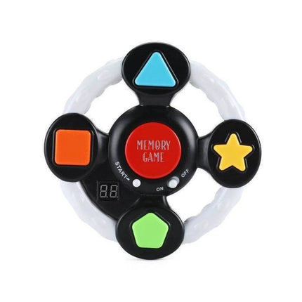 Children's Interactive Memory Training Game with Square Design - plastic flashing lights, sounds, music for kids memory practice