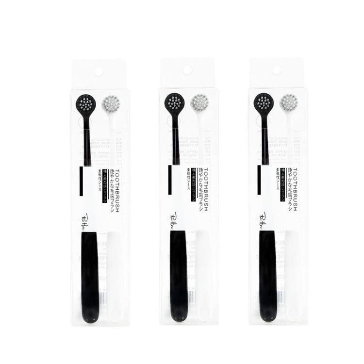 RAOYI Soft Spiral Hair Toothbrush Set - Small Round Head for Adults (3 Boxes) Default Title