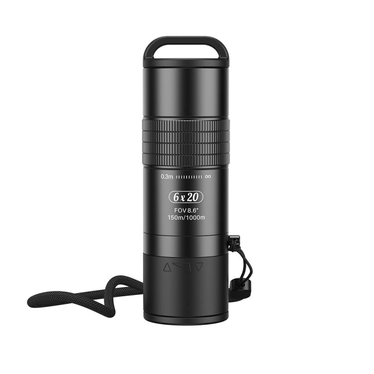 Telescopio monocular APEXEL 6X de enfoque más cercano de 0,3 m con lente óptica para todos los teléfonos inteligentes