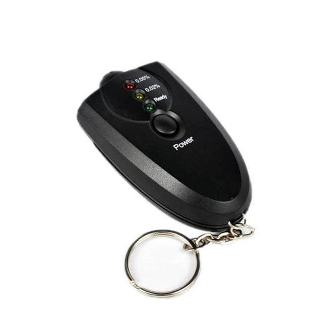 Portable Mini LED Air Blow Alcohol Tester for Safe Driving small keychain breathalyzer with LED indicators for quick pre-drive checks