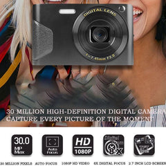 C8 4K Retro HD Digital Camera with 2.7-inch LCD Screen and 48MP Upgrade Option