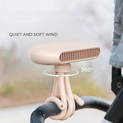 Mini Handheld Stroller Clip Fan With 360 Degree Rotation