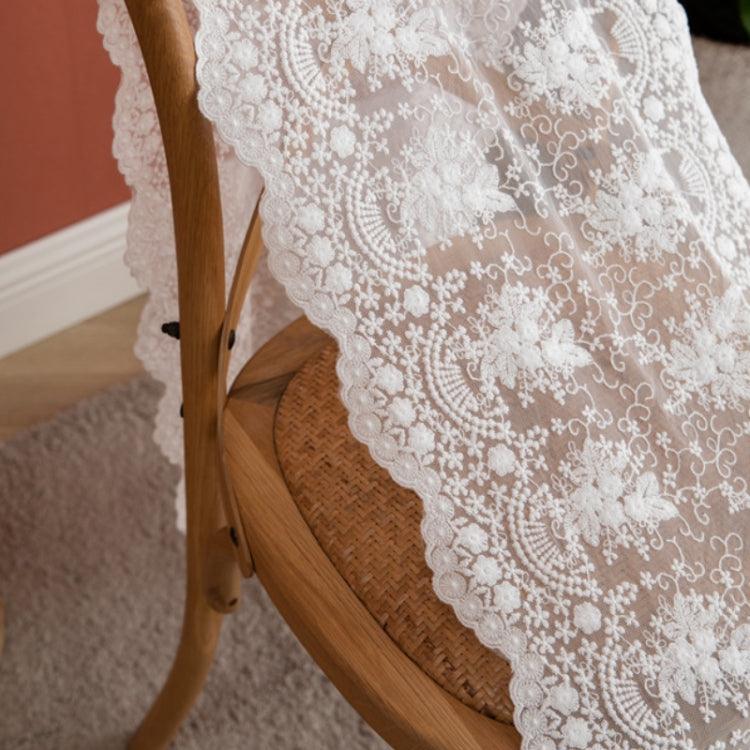 Chic Lace Embroidered Table Runner for Elegant Occasions and Home Styling