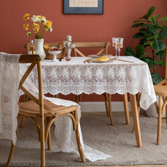 Chic Lace Embroidered Table Runner for Elegant Occasions and Home Styling