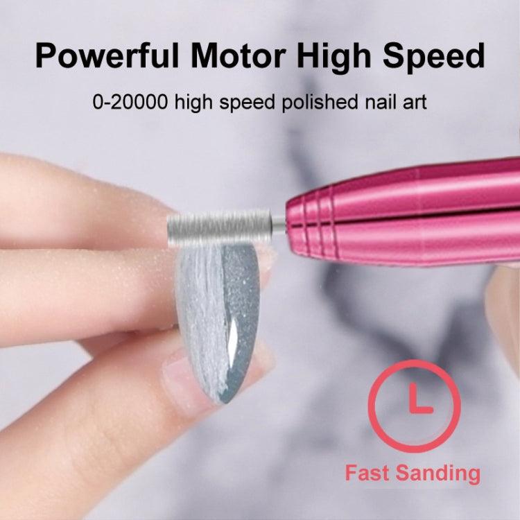 USB Electric Nail Grinder with 11 Attachments - Aluminum Alloy Nail Polish Remover