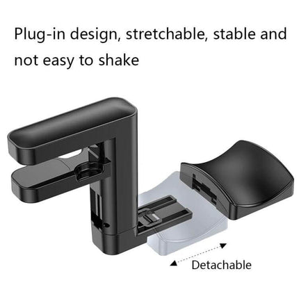 Clip-On Headphone Hanger With Integrated USB Hub For Desk shown clamped to desk with detachable rubber padded base