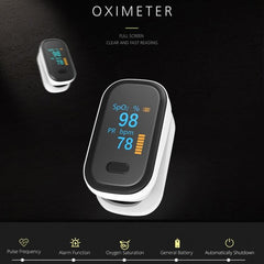 Portable Finger Clip OLED Pulse Oximeter with Automatic Shutdown