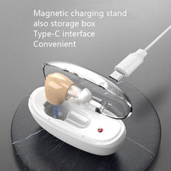 Rechargeable Portable Hearing Aid for Seniors with Intelligent Noise Reduction