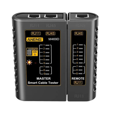 ANENG Multifunctional Network Cable Tester with Remote Unit - compact RJ11 RJ45 smart cable tester with master and remote units for cable integrity checks