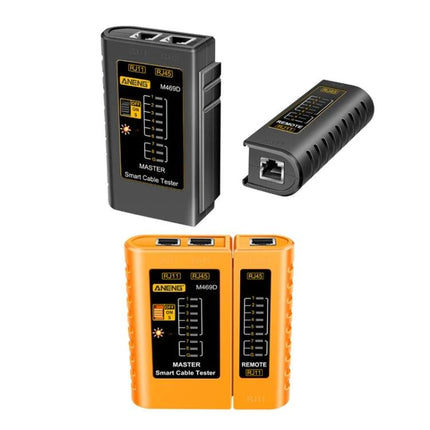 ANENG Multifunctional Network Cable Tester with Remote Unit showing master and remote units for testing RJ11/RJ45 cables