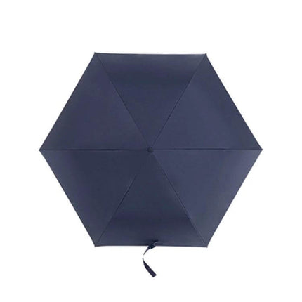 PARACHASE Lightweight Carbon Fiber Sun Umbrella for Protection - Navy compact portable UV shielding umbrella for travel and daily use