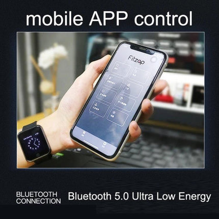 A Watch for Supporting Daily Morning Routines at Home showing mobile app control with phone and smartwatch for customizable vibration alarms