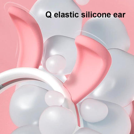 Cartoon Magnifying Glass Toy for Kids with Fun Animal Designs showing pink silicone animal ears and white bubble background