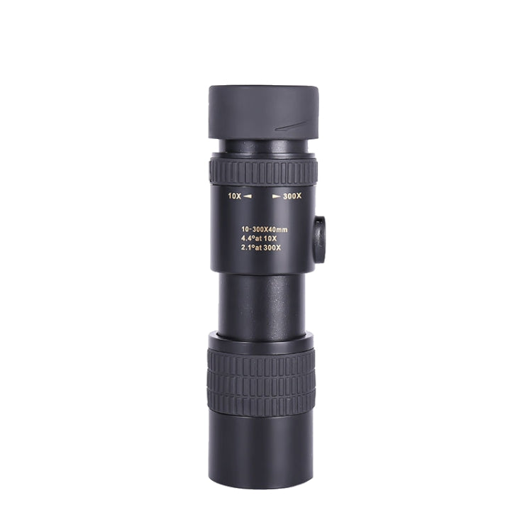 10-300x40 Monocular HD Telescope BAK4 Prism Telescope,Style:, Standard, With Photo Holder+Tripod