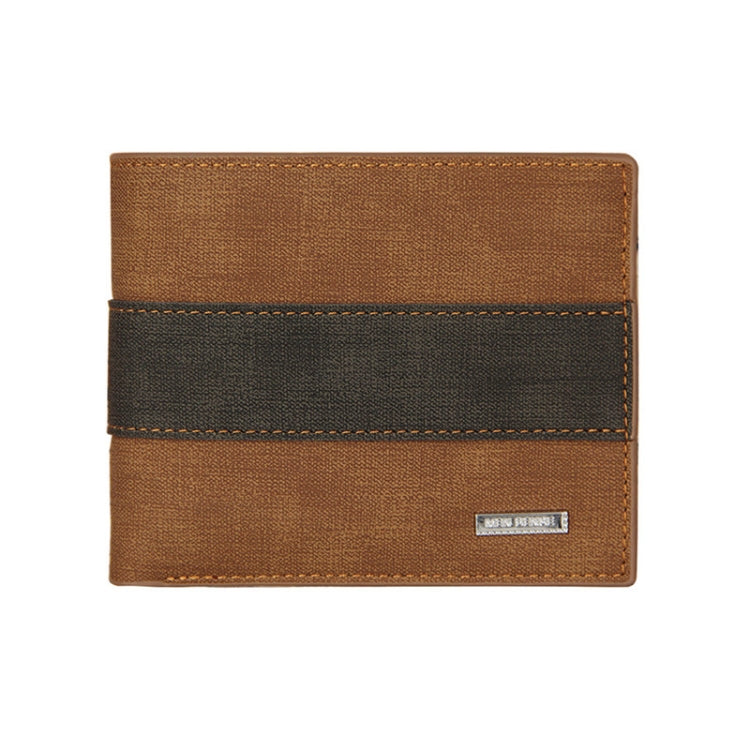 MenBense Large Capacity Short Multi-Card Matte Wallet, Blue, Black, Dark Brown, Light Brown