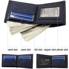 Stylish Matte Wallet for Men with Large Capacity and Multi-Card Slots