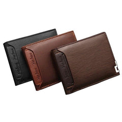 MenBense Stylish Mini Card Holder Wallet with Zipper Pocket