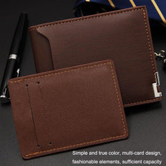 MenBense Stylish Mini Card Holder Wallet with Zipper Pocket